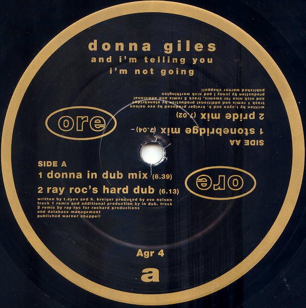 Donna Giles : And I'm Telling You I'm Not Going (12")