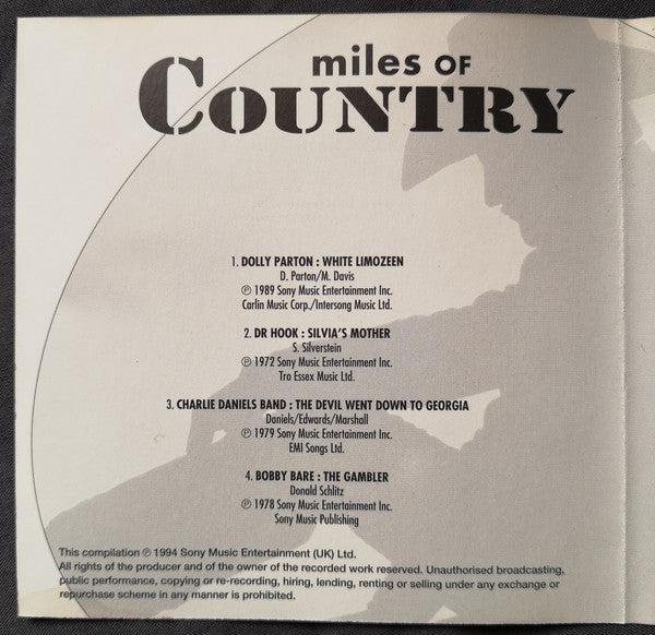 Various : Miles Of Country (CD, Comp)