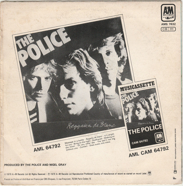 The Police : Message In A Bottle (7", Single)