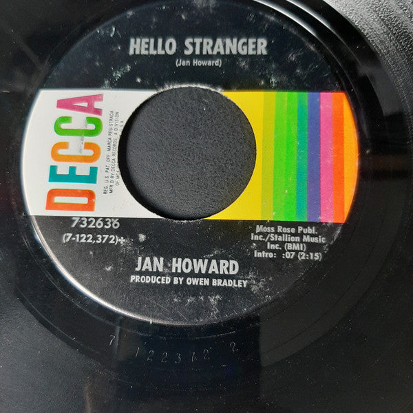 Jan Howard : Rock Me Back To Little Rock / Hello Stranger (7", Single)