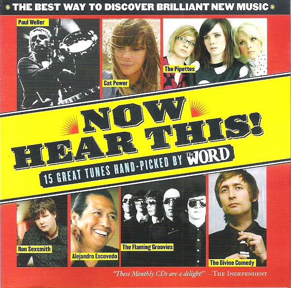 Various : Now Hear This! (15 Great Tunes Hand-Picked By The Word) (August 2006) (CD, Comp, Promo, Jew)