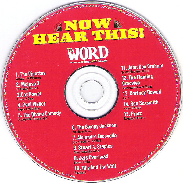 Various : Now Hear This! (15 Great Tunes Hand-Picked By The Word) (August 2006) (CD, Comp, Promo, Jew)