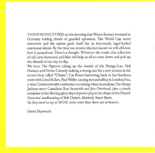 Various : Now Hear This! (15 Great Tunes Hand-Picked By The Word) (August 2006) (CD, Comp, Promo, Jew)