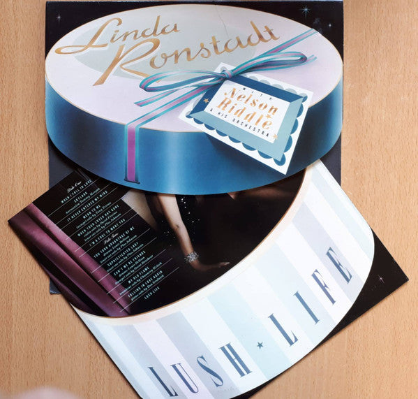Linda Ronstadt With Nelson Riddle And His Orchestra : Lush Life (LP, Album, die)
