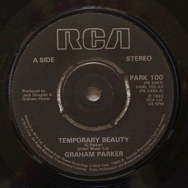 Graham Parker : Temporary Beauty (7", Single)