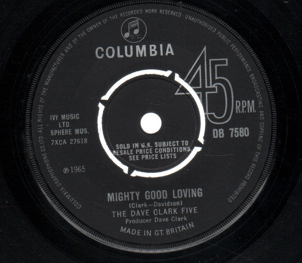 The Dave Clark Five : Come Home / Mighty Good Loving (7", Single)