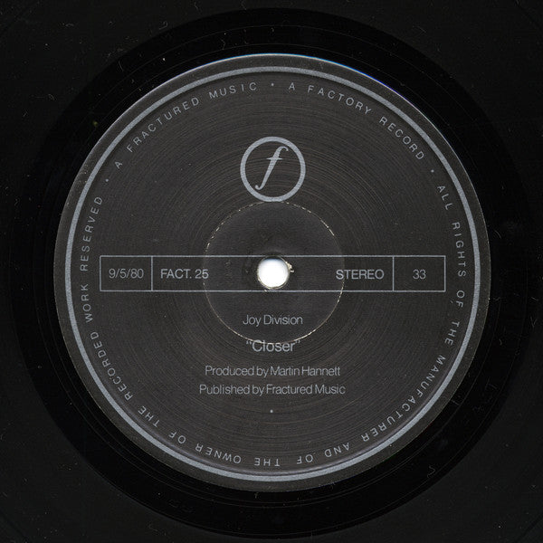 Joy Division : Closer (LP, Album, Tra)