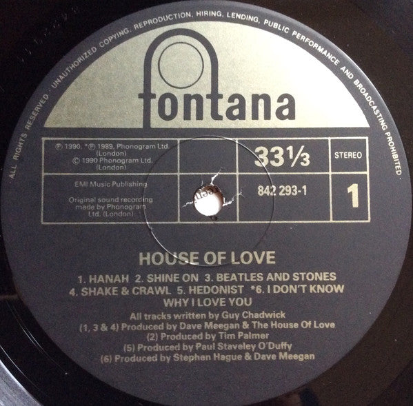 The House Of Love : The House Of Love (LP, Album)