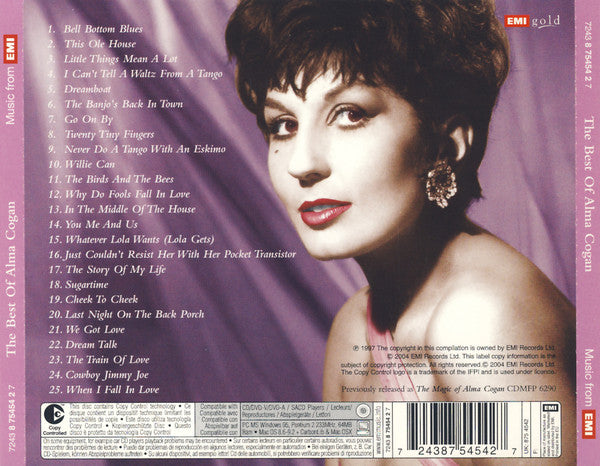 Alma Cogan : The Best Of Alma Cogan (CD, Comp, Cop)