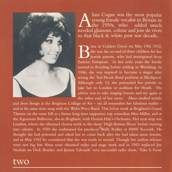 Alma Cogan : The Best Of Alma Cogan (CD, Comp, Cop)