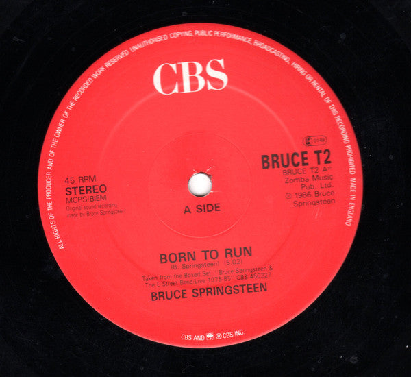 Bruce Springsteen & The E-Street Band : Born To Run (Live) (12")