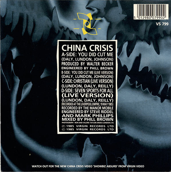 China Crisis : You Did Cut Me (2x7", Single, Ltd, Gat)