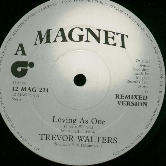 Trevor Walters : Loving As One (Remixed Version) (12")