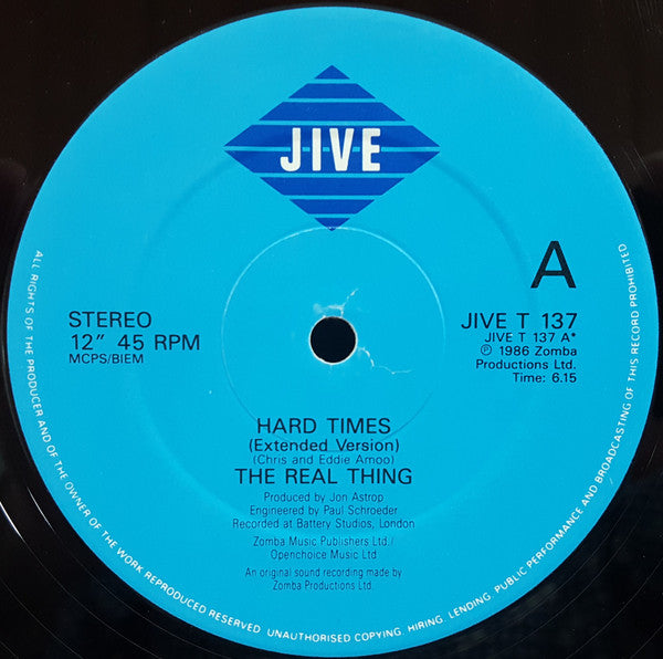 The Real Thing : Hard Times (12")