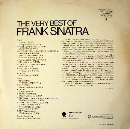 Frank Sinatra : The Very Best Of Frank Sinatra (LP, Comp)