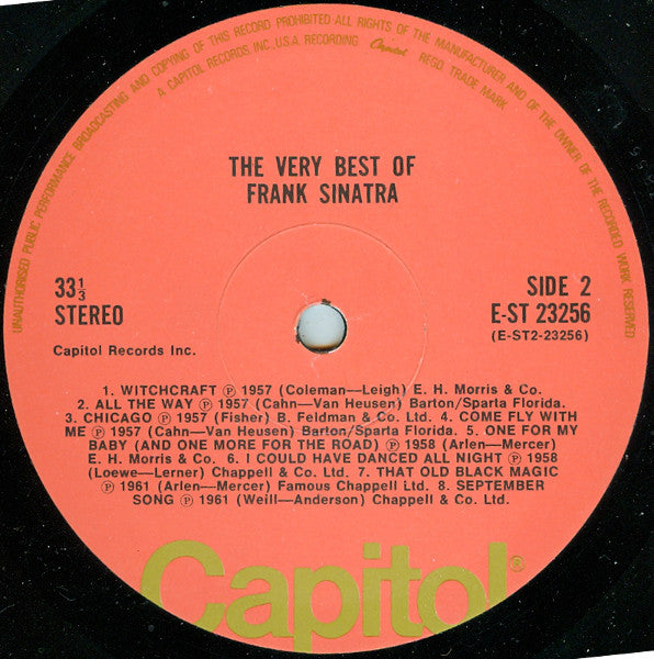 Frank Sinatra : The Very Best Of Frank Sinatra (LP, Comp)