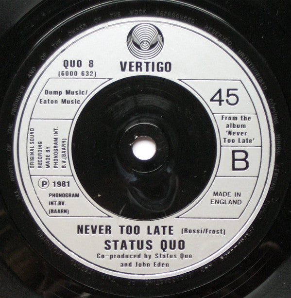 Status Quo : She Don't Fool Me (7", Single)