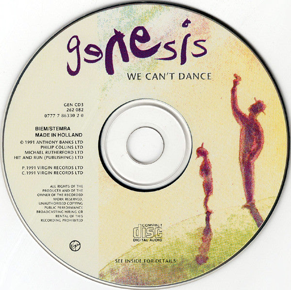 Genesis : We Can't Dance (CD, Album)