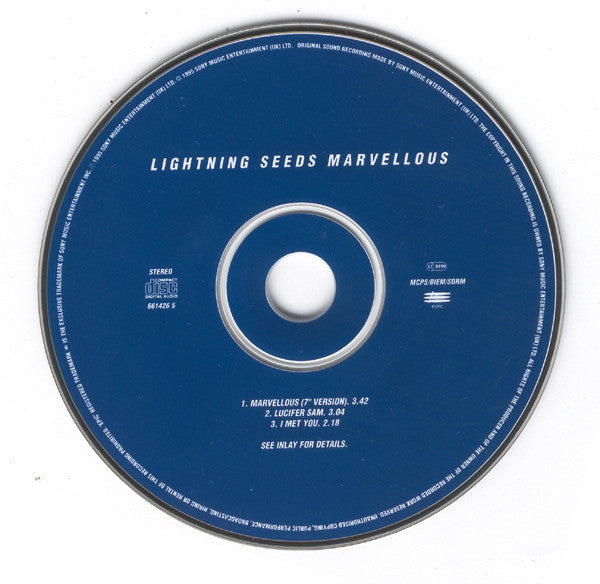 Lightning Seeds : Marvellous (CD, Single, Ltd, Dig)