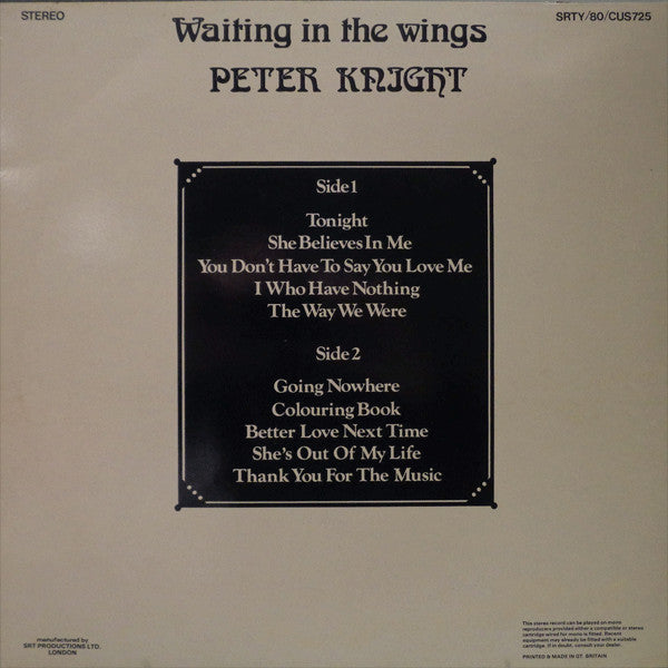 Peter Knight (8) : Waiting In The Wings (LP)