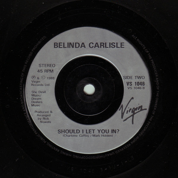 Belinda Carlisle : I Get Weak (7", Single)