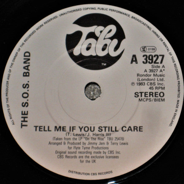 The S.O.S. Band : Tell Me If You Still Care (7")