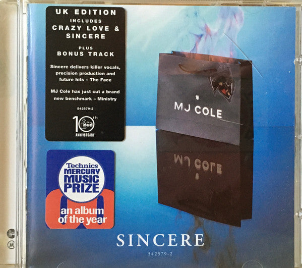 MJ Cole : Sincere (CD, Album, S/Edition)