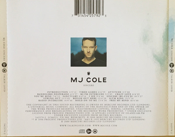 MJ Cole : Sincere (CD, Album, S/Edition)