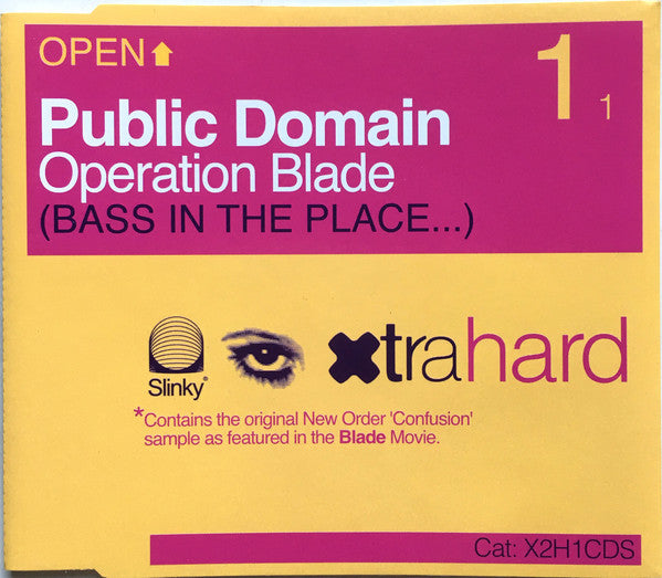 Public Domain : Operation Blade (Bass In The Place...) (CD, Single, PMD)