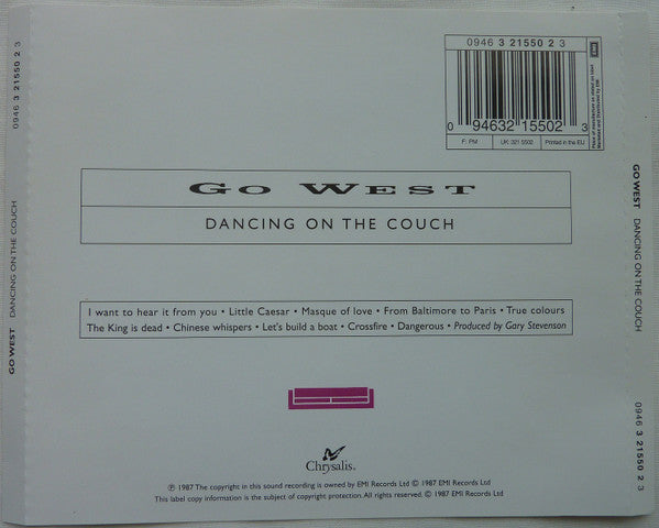 Go West : Dancing On The Couch (CD, Album, RE)