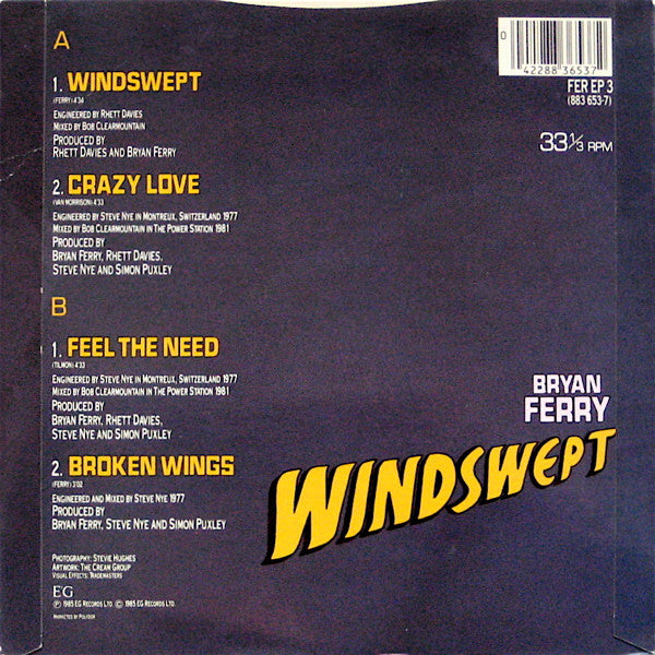 Bryan Ferry : Windswept (7", EP, Ltd)