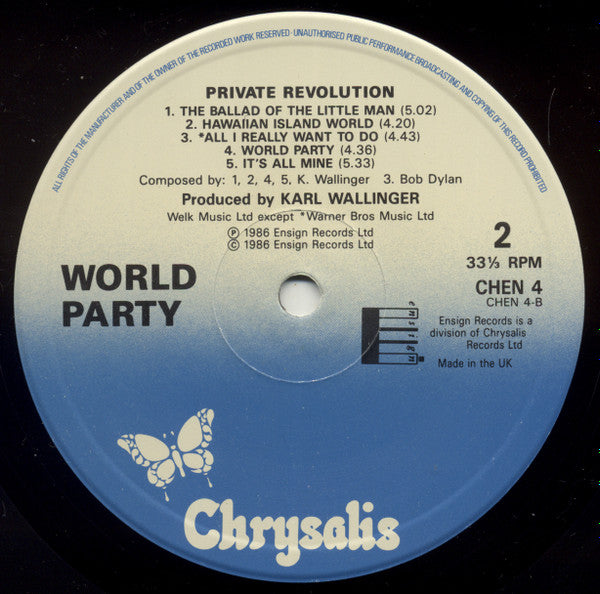 World Party : Private Revolution (LP, Album)