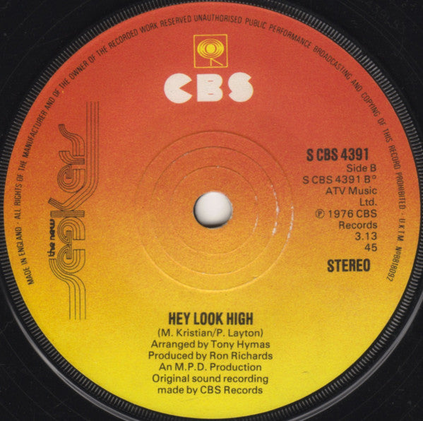 The New Seekers : It's So Nice (To Have You Home) (7", Lab)