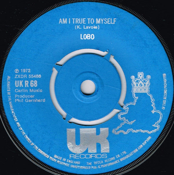 Lobo (3) : I'd Love You To Want Me (7", Single, RE)