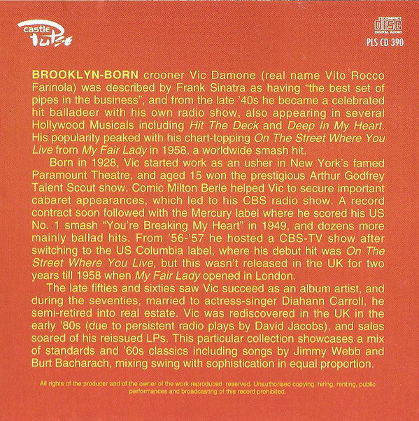 Vic Damone : The Fabulous (CD, Comp)