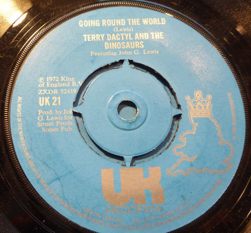 Terry Dactyl And The Dinosaurs Featuring John G. Lewis : On A Saturday Night (7", Single)