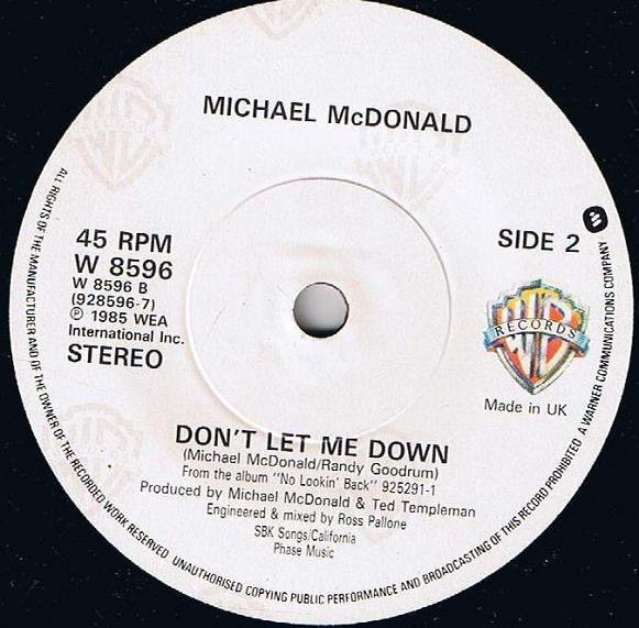 Michael McDonald : Our Love (Theme From No Mercy) (7")