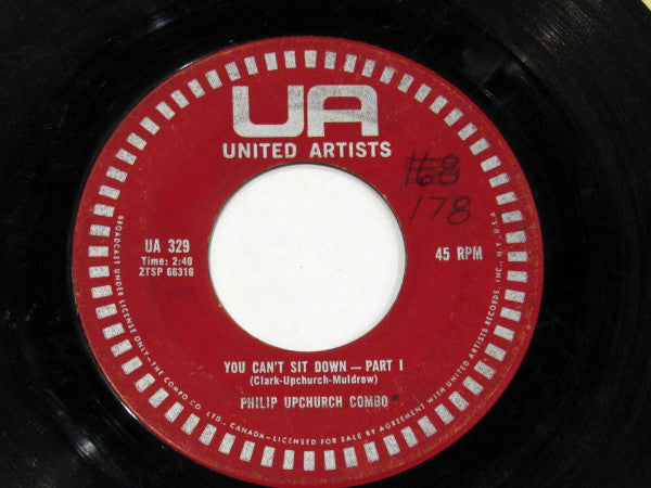 Phil Upchurch Combo : You Can't Sit Down (7", Single)