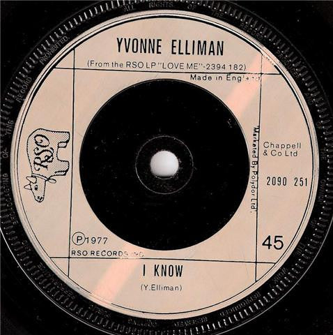 Yvonne Elliman : I Can't Get You Outa My Mind (7", Single)