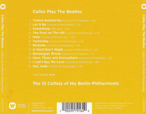 Die 12 Cellisten Der Berliner Philharmoniker : Cellos Play The Beatles (CD, Album, RE)