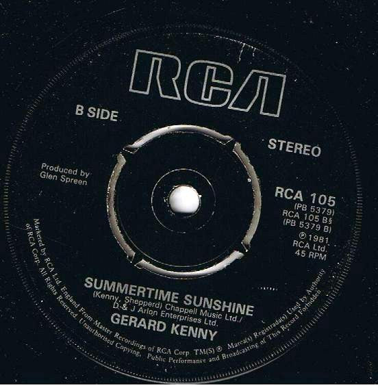 Gerard Kenny : Red Hot Radio (7", Single)