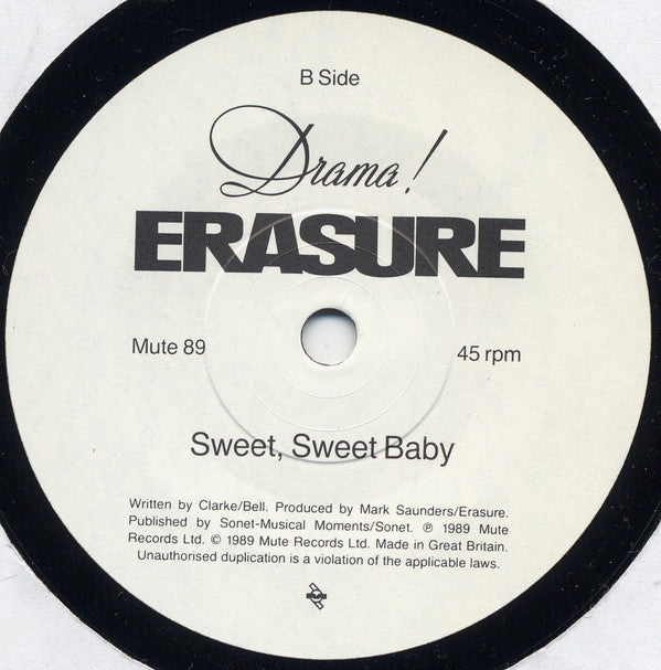 Erasure : Drama! (7", Single, MPO)