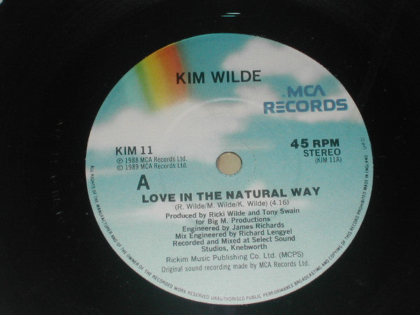 Kim Wilde : Love In The Natural Way (7", Single)