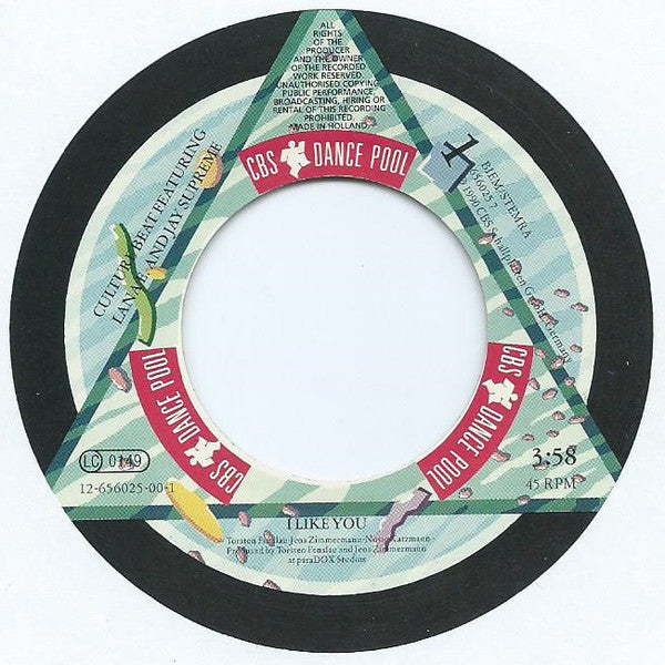 Culture Beat Featuring Lana E. And Jay Supreme : I Like You (7", Single)