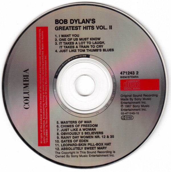 Bob Dylan : Bob Dylan's Greatest Hits 2 (CD, Comp, RE)