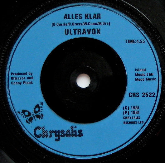 Ultravox : All Stood Still (7", Single, Pic)