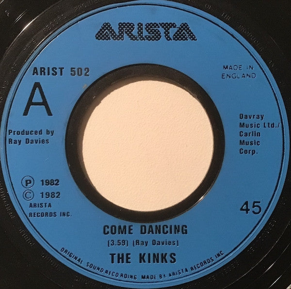 The Kinks : Come Dancing (7", Single, Lar)