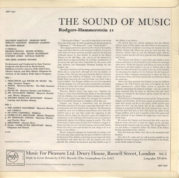 "The Sound Of Music" Cast : The Sound Of Music (LP, Album, Red)