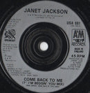 Janet Jackson : Come Back To Me b/w Alright (7", Single)