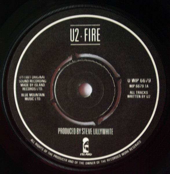 U2 : Fire (2x7", Single)